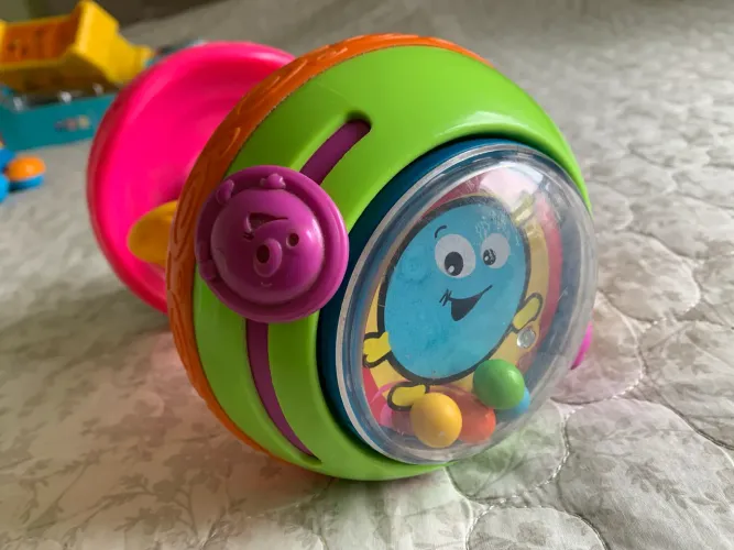 Fisher price - barra rolante com bolinhas - 6 meses