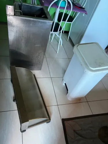 Fritadeira, Estufa e lixeira