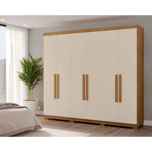 Guarda Roupa 100% MDF 6 Portas e 6 Gavetas DIVIDIMOS EM ATÉ 10X SEM JUROS