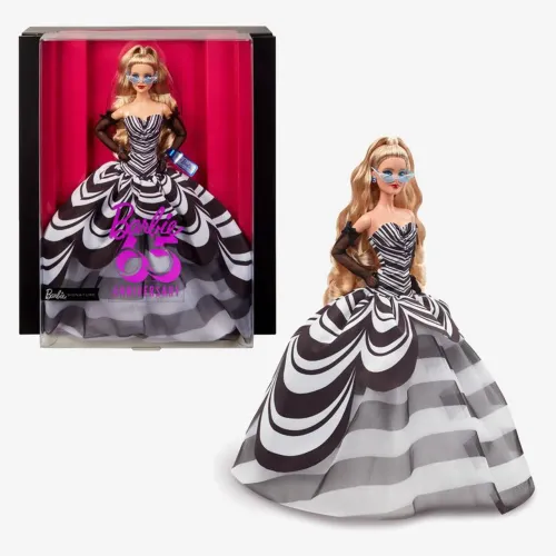 Boneca Barbie Signature Coleção 65 Aniversário Blonde Loira Mattel Original Lacrada Fabric