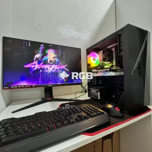 PC Gamer COMPLETO RYZEN 5 + RX 580 + 1 ano de garantia e em até 12x