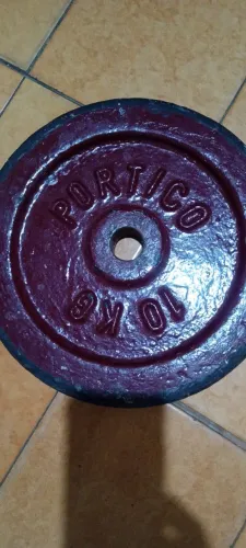 Peso de 10kg para Musculação - Portico  ( entrega apenas em mãos
