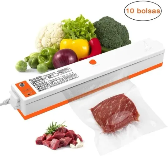 Máquina Seladora Embaladora De Alimentos A Vácuo Portátil
