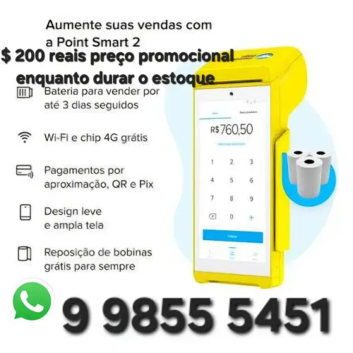 Maquininha point smart 2