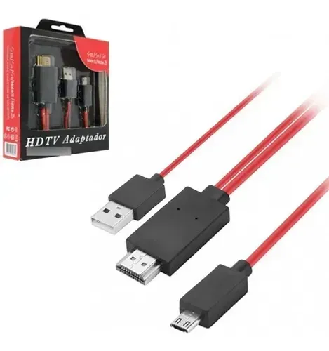 Cabo Adaptador Hdmi Para Micro Usb S3/s4/s5/note Ii E 3