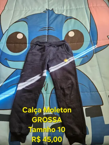 Calça Moletom Grossa Infantil