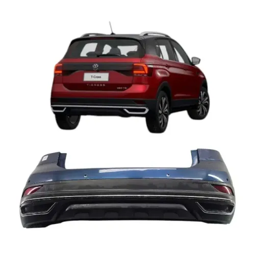 Capa Parachoque traseiro Vw T-Cross com furo de sensor    etq7581