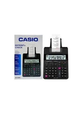 CALCULADORA COM BOBINA CASIO HR-100RC