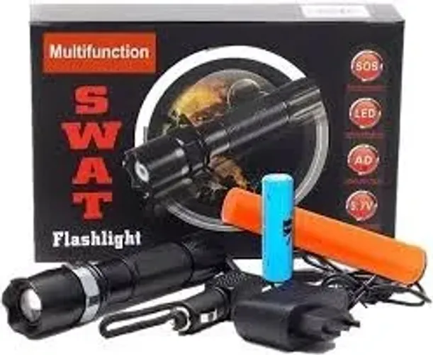 Lanterna Led Cree Police Zoom Recarregável