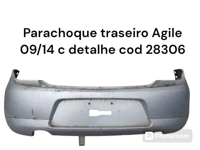 Para-choque traseiro Agile 09/14 c/ detalhe