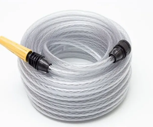 Kit Mangueira Jardim Trançado Cristal 10 metros - Oliplás