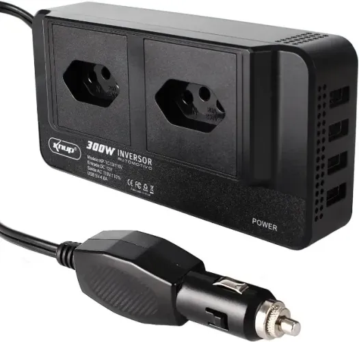 Inversor Automotivo 12V Para 110V 300W Knup Kptc13/100V Para Carro 