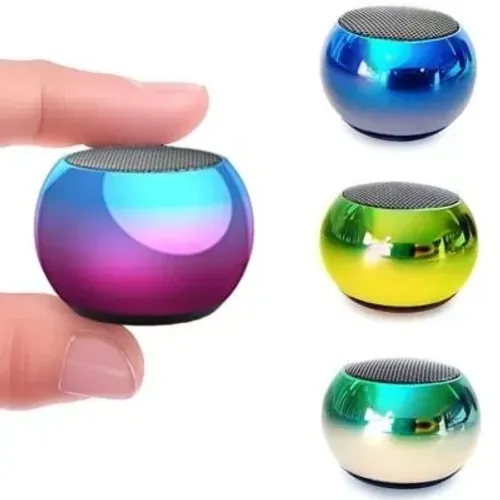 Caixinha Som Bluetooth TWS Metal Mini Speaker Amplificada - R$ 49,99