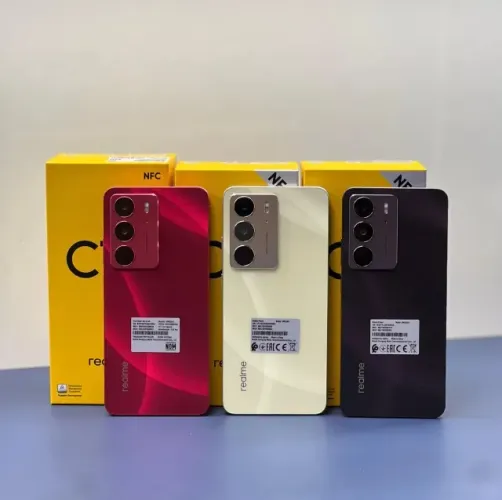 Smarphone Realme C75 256GB 8GB RAM Dual SIM Tela 6.72 (NFC) Preto Vermelho Dourado Novo