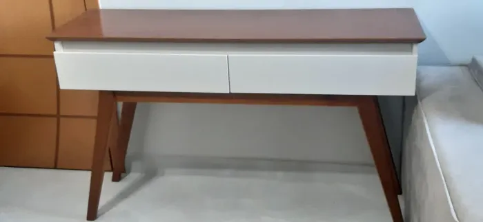 Aparador Mesa de Canto de sala com 2 gavetas