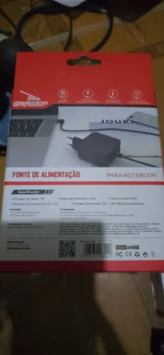 Carregador para Notebook Grasep 19V 3.42A 65W