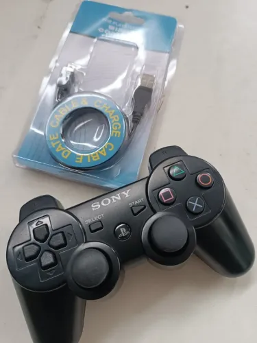 Controle Ps3 Original Sony Dualshock 3 - Bateria Nova + Cabo