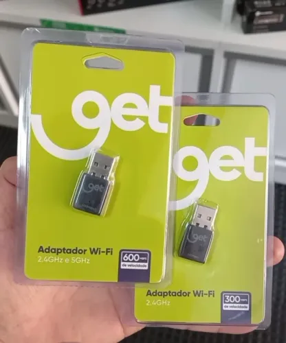Adaptador Wi-Fi usb 2.4GHz e 5GHz. Get