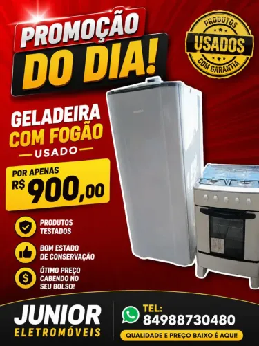 Geladeira com fogão