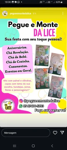 PEGUE E MONTE DA LICE - SUA FESTA COM SEU TOQUE PESSOAL!