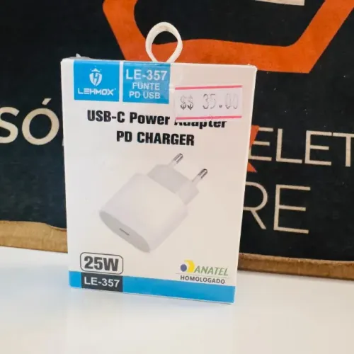Carregador - Fonte de Energia USB-C 25w Lehmox
