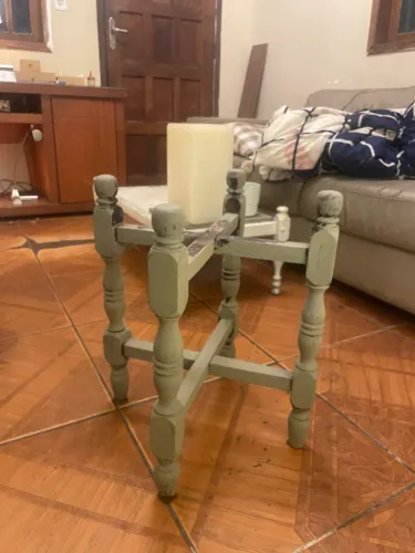 Base de mesa de canto madeira maciça