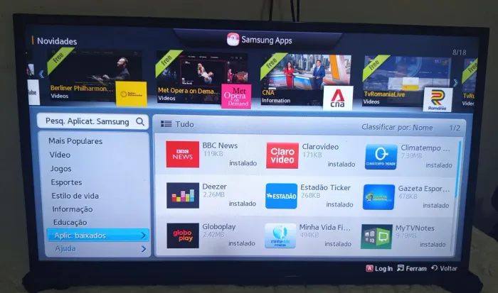 TV Smart 40 polegadas linda sansung linda só usar