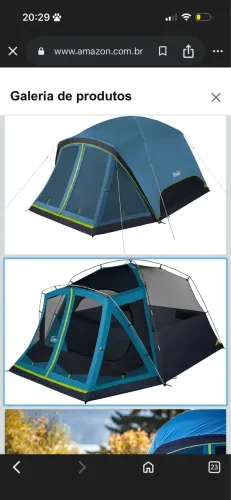 Barraca skydome darkroom coleman 6 pessoas