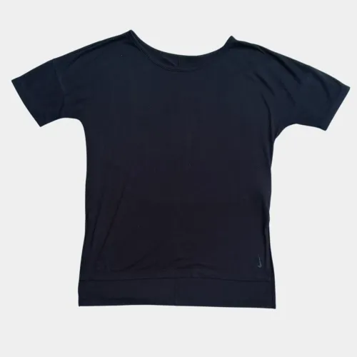 blusa nike dri-fit yoga preta p