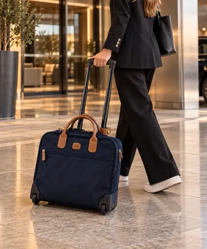 Mala Executiva Bric?s X-Travel com Rodinhas - Azul Marinho