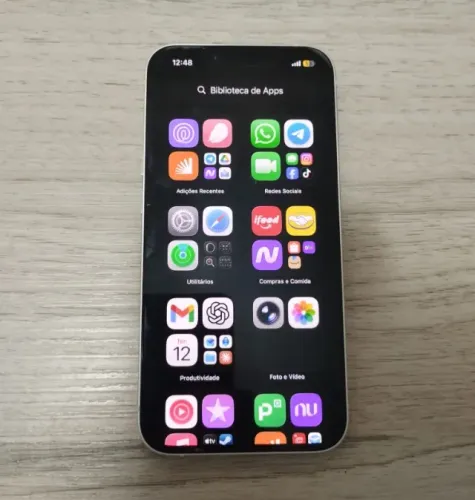 iPhone 14 256GB Branco - Estado de Novo, na Garantia + Acessórios