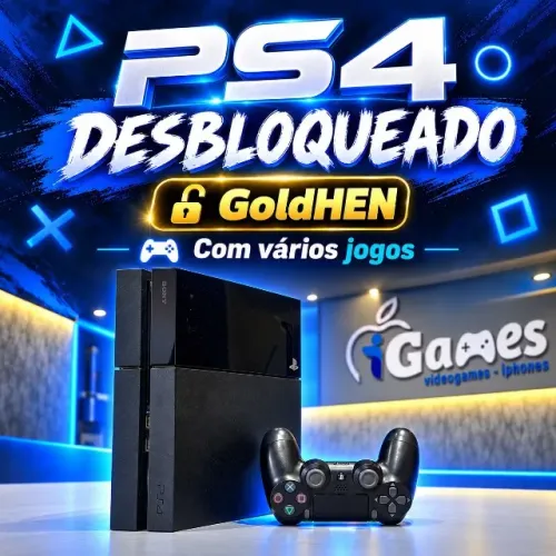 Ps4 Desbloqueado + 30 Jogos - Garantia Loja Física iGames - FC27 já disponível