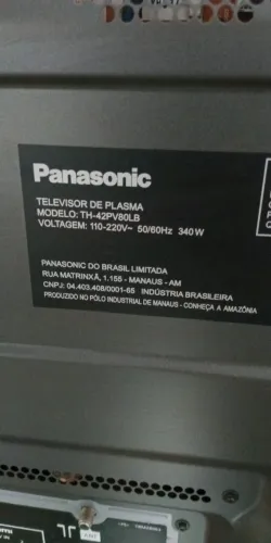 Tv plasma 42" Panasonic antiga