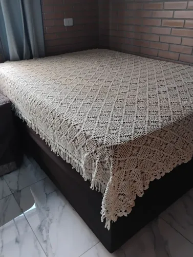 Colcha casal crochê