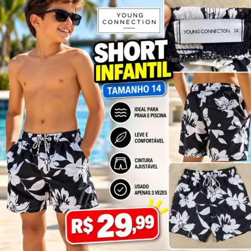 SHORT INFANTIL YOUNG CONNECTION | TAMANHO 14