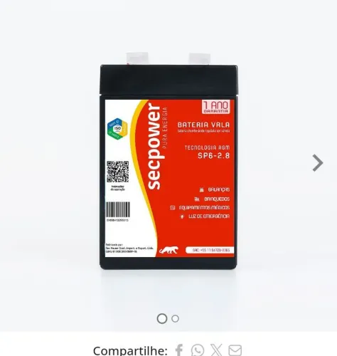 Bateria vrla secpower