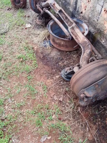 Eixo dianteiro a ar, caminhão VW 