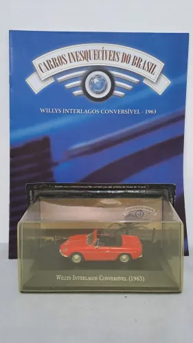 MOBILE TOY MT Willys Interlagos Conversível 1963 Carros Inesquecíveis do Brasil 1:43 Novo