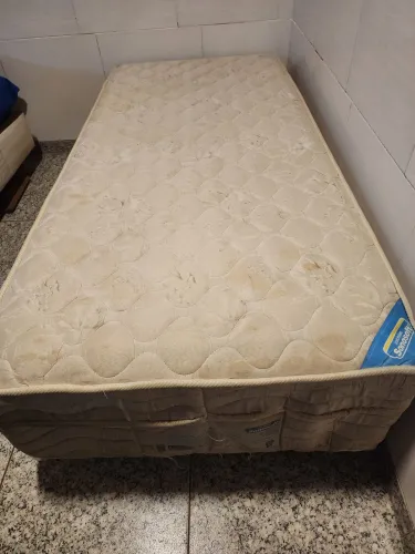 Cama box com colchão integrado ortopédico solteiro