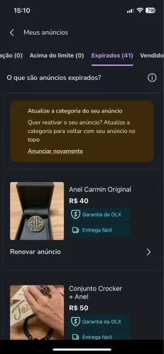 Anel Carmin Original 