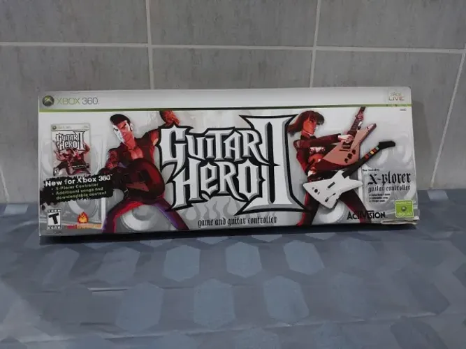 Guitar Hero II Xbox 360 - Guitarra X-Plorer Original Activision (Controle + Caixa)