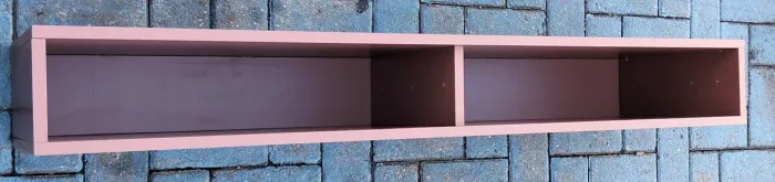 Aparador Rack Suspenso Minimalista com 2 Gavetas - Rosa Blush (1,20m)