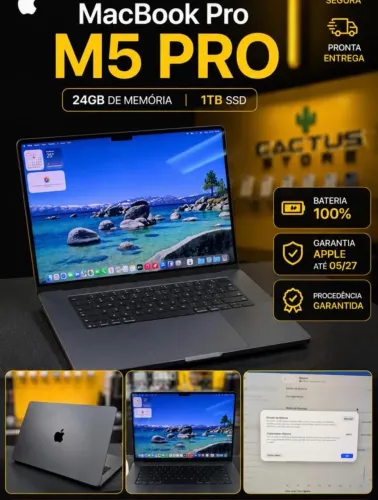 MACBOOK PRO M5 PRO 16 polegadas 1TB/ 24gb 