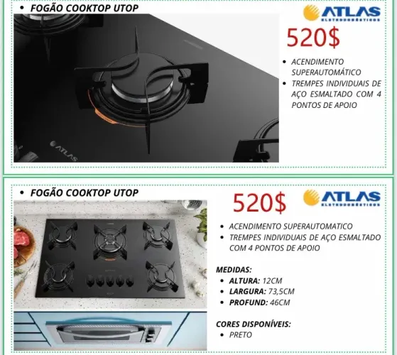 Fogão Cooktop Túlio