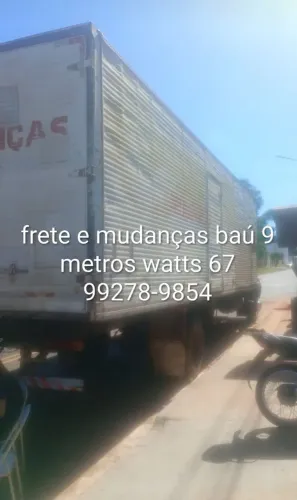 Frete mudanças caminhão baú 9 metros 