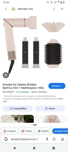 Secador 4 em 1 Britânia