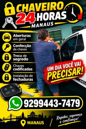 Chaveiro Manaus 24 horas