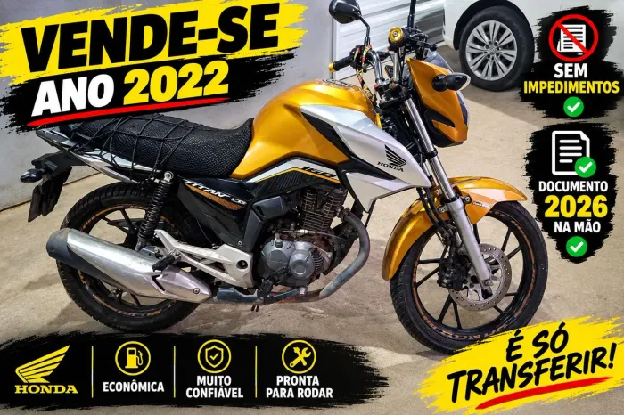 Vende-se Honda titan dourada 2022