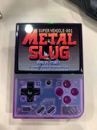 Video game miyoo mini plus emulador de snes, gba, psx, ms e outros