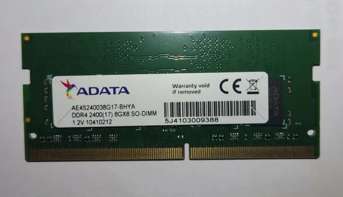 Memória A-Data 8 GB DDR4 2400 MHz Original p/ HP, Dell, ASUS,Acer, Lenovo